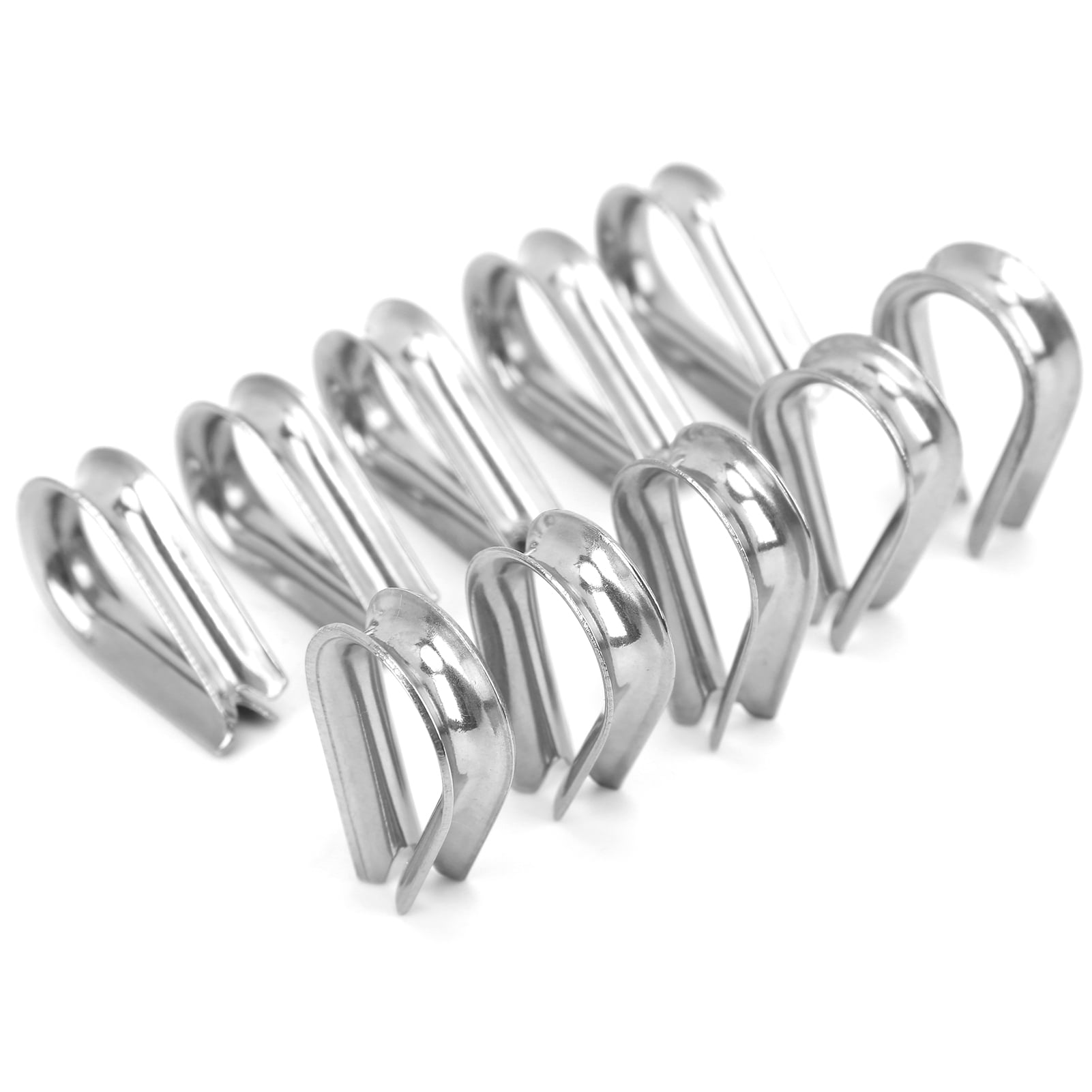 Thimble Wire Rope Grip & wire rope clamp Clamp Eyes Stainless Steel 4mm set of 2 