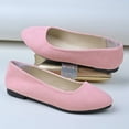 thumbnail image 4 of Viluyesy Womens Ballet Flats, Wide Width Pointed Toe Slip-On Shallow Dressy Office Flats Pink US6, 4 of 9