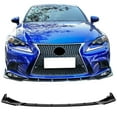 thumbnail image 2 of Ikon Motorsports Compatible with 14-16 Lexus IS F Sport IKON Style Gloss Black 3PCS Front Bumper Lip, 2 of 9