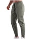 thumbnail image 4 of Pantalones largos de moda para hombre, casuales, de color sólido, con bolsillos y cintura elástica, pantalones cargo casuales para hombre., 4 of 5