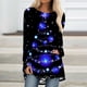 thumbnail image 1 of Pntutb Navidad Mujer Moda Casual Manga larga Cuello redondo tops Blusa suelta Camisas estampadas Pntutb Pntutb-6169, 1 of 5