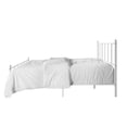 thumbnail image 5 of Home Design Decatur Full Metal Platform Bed Frame, Classic Vertical Slat Headboard & Footboard, Easy Assembly, White, 5 of 13