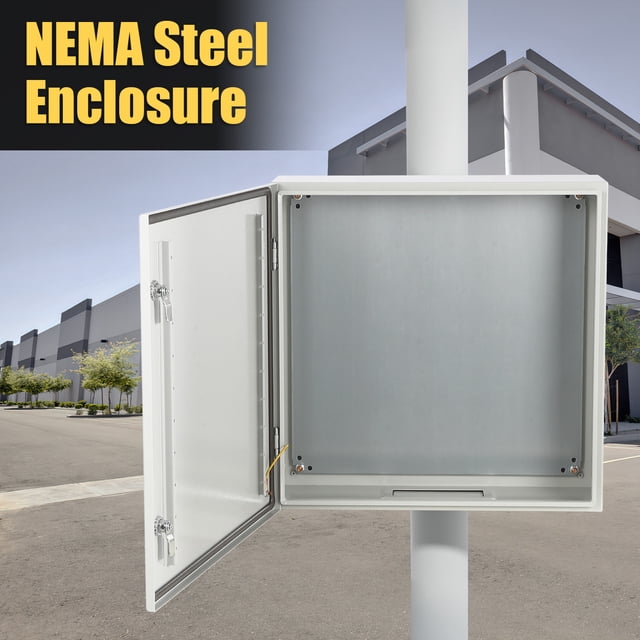 EDTara Steel Electrical Junction Box, Durable Nema Enclosure for Indoor and Outdoor Applications, Waterproof and Dustproof With Safety Locks and Wall Mounting Plates
