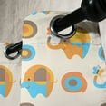 thumbnail image 3 of Ambesonne Cartoon Wall Grommet Curtain, Butterfly, 50" x 84", Orange Taupe Blue, 3 of 6