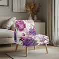 thumbnail image 3 of HELLHERO Rose Pattern Dustproof Stain Protection Armless Accent Chair Cover Protector Decorations Armless Chair Slipcover for Armless Couch, 3 of 8