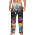 thumbnail image 2 of Lsque Pikmin Print Men's Pajama Pants, Lounge Pant - Comfortable Home Wear,Elastic Waistband, Stylish Design-Large, 2 of 9