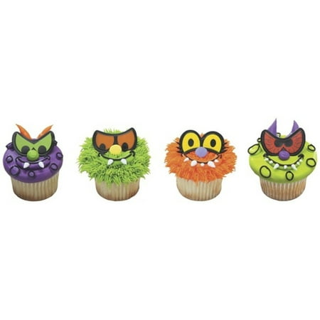 Halloween Scary Eyes Cupcake Rings - 24 Count - National Cake Supply
