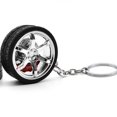 thumbnail image 1 of CLEOES Gracioso Llavero de llanta Creativo Discos de freno llavero Llavero de rueda de coche Aleación Colgante de bolso Llavero de coche Accesorios de coche Regalo Neumático simulado/Multicolor, 1 of 4