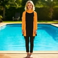 thumbnail image 3 of LckLvx Swimwear for Girls 2 Pieces Loose Hooded Long Sleeve Tops and Elastic Waist Long Pants Bathing Suit 0-13 Years, 3 of 5