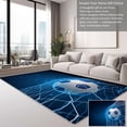 thumbnail image 2 of Basketball Area Rugs, Abstract Sports Basketball Carpet, Washable Non Slip Low Pile Soft Rug for Living Room Bedroom Entryway Decor Mat 5x6ft, 2 of 7