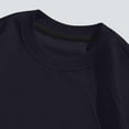 thumbnail image 6 of YUGYXL Sweatshirts for Men Long Sleeve Casual Crew Neck Pullover Solid Color Top Soft Comfy Casual Fall Winter Clothes Navy XL, 6 of 6