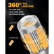 thumbnail image 4 of Bombillas LED Auxbeam 3157 de color amarillo ámbar para luz de señal de giro, 4 of 8
