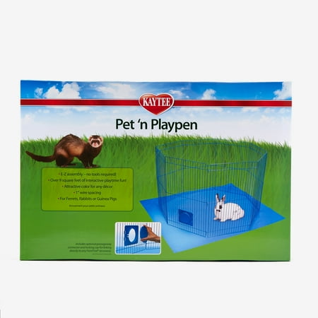 UPC: 0045125622379 | Kaytee Pet-N-Playpen with Mat for Pet Rabbits Guinea Pigs Ferrets or Other Small Animals