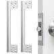 thumbnail image 2 of 2 Pcs Door Latch Guard Plate Outswing Angle Latch Protector Door Latch Cover Latch Shield L Shaped S, 2 of 5
