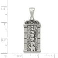 thumbnail image 4 of Auriga Fine Jewelry 925 Sterling Silver Antiqued Stacked Elephants Engraved Pendant for Women, 4 of 6