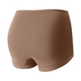 thumbnail image 5 of Lumtrix Women's Cotton Underwear Mid Rise Boy Shorts Full Coverage Soft Stretch Cotton Panties Comfort Briefs Coffee XL, 5 of 5