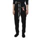 thumbnail image 1 of Gibobby Pantalones casuales para mujer, cómodos pantalones de pijama con pierna recta, pantalones de yoga con cordón, transpirables, pantalones de pijama con bloques de color（Negro， XL), 1 of 5
