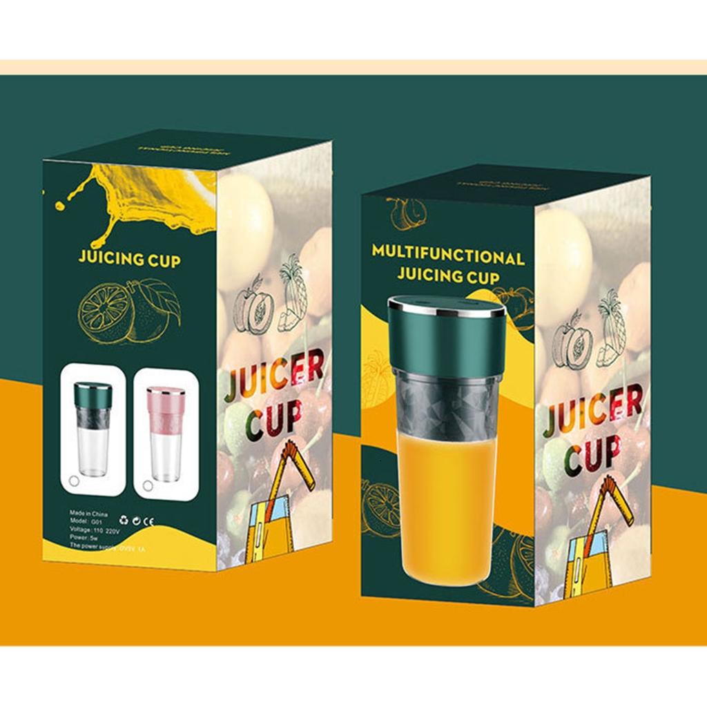 USB Rechargeable Portable Mixer 4 Blades Juicer Cup Juice Citrus Lemon Vegetable Fruit Smoothie Squeezer Cooking Machine