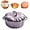 Purple 1, variant on Multifunctional Pumpkin Dutch Oven Pot with Lid, Pumpkin Pots for Cooking, Cast Iron Dutch Oven, Stew Soup Pot, Serves 3-5, Halloween & Thanksgiving Decor Gift, Oven & Stove Safe(Orange1, 10"Lx3.5"H)