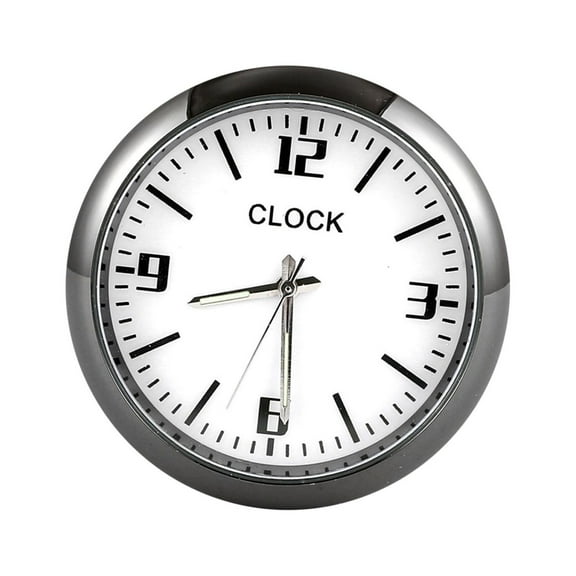 COM1950s 4Inch Dashboard Fluorescent Clock - Mini Car Sticked To Watch Car Truck Dashboard and Vent Mini Car Clock