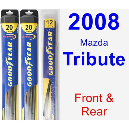 2008 Mazda Tribute Wiper Blade Set/Kit (Front & Rear) (3 Blades) -