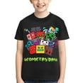 thumbnail image 6 of Geometry Dash Kids T-Shirt 3d Printed Graphic T-Shirts Boys And Girls Short Sleeve Shirts For Youth Kids X-Small, 6 of 7