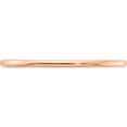 thumbnail image 3 of 14K Rose Gold 1.2mm Half Round Stackable Band (Size 4.5) Made In United States stk17-120r-4.5, 3 of 5