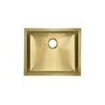 thumbnail image 5 of Tourner 21 x 18 Stainless Steel, Single Basin, Undermount Kitchen Sink, Gold, 5 of 10