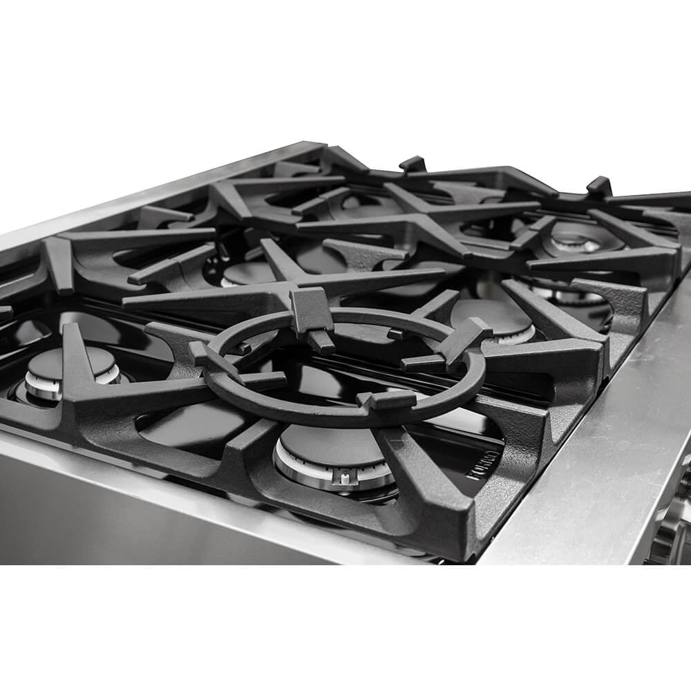 Forno FFSGS612536 36 inch Cossato Stainless Duel Fuel Electric Gas Range