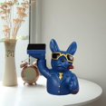 thumbnail image 5 of Decorative Watch Display Stand Dog Art Figurine Model Storage Box Case Desktop Tray NightStand Organizer for Watch Earring Living Room Entrance Dark Blue, 5 of 7