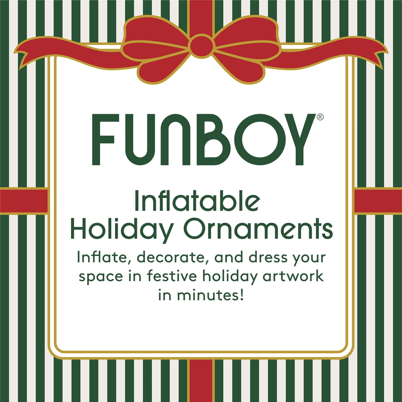 FUNBOY Inflatable Holiday Ornaments – 3-Pack