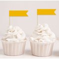 thumbnail image 1 of Darling Souvenir Plain Flags Cupcakes Topper Dessert Décorations Gâteau/cupcake Parti Topper Pics - Pack de 20, 1 of 1