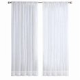thumbnail image 3 of Cortinas transparentes blancas de 8 paneles, cortinas de de para tratamiento de ventana, 3 of 5