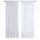 thumbnail image 3 of Cortinas transparentes blancas de 8 paneles, cortinas de de para tratamiento de ventana, 3 of 5