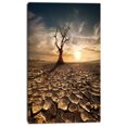 thumbnail image 2 of Arbre Mort Solitaire dans une Terre Craquelée - Grande Toile d'Art Paysager, 2 of 4
