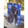 thumbnail image 2 of Carolines Treasures SC9596CHF Cocker Spaniel Blue Snowflake Winter Flag Canvas House Size, 2 of 4