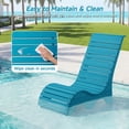 thumbnail image 3 of Vitarpatio HDPS In Pool Lounge Chairs Set of 2, Waterproof Pool Chairs Outdoor Tanning Chairs Pool Chaise Lounge Chairs Recliner for Pool Lawn Beach Patio, Blue, 3 of 12