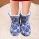thumbnail image 4 of Zapatos de algodón para interiores botas de suelo de felpa antideslizantes calcetines de cama borrosos para Otoño Invierno, 4 of 7