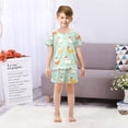 thumbnail image 7 of Cute Chicken Pattern Summer Pajama Set Soft Cotton Short Sleeve Sleepwear 2PCS Pajama Sets Breathable Lounge Set Size 8Y, 7 of 7