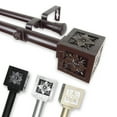 thumbnail image 2 of InStyleDesign  Jocelyn Adjustable Double Curtain Rod Black 48 to 84 inch Black Finish, 2 of 5