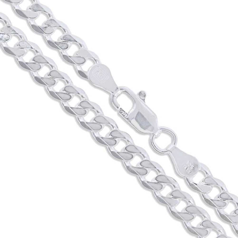 Italian Necklace NEW 2mm to 9mm 16 inch Curb Chain Pure .925 Sterling Silver, 
