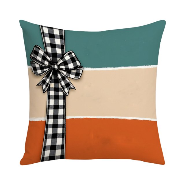Housse de Coussin Colorée pour l'Action de Grâce, Design Imprimé, pour Canapé et Lit, Décoration Festive, Polyester Doux