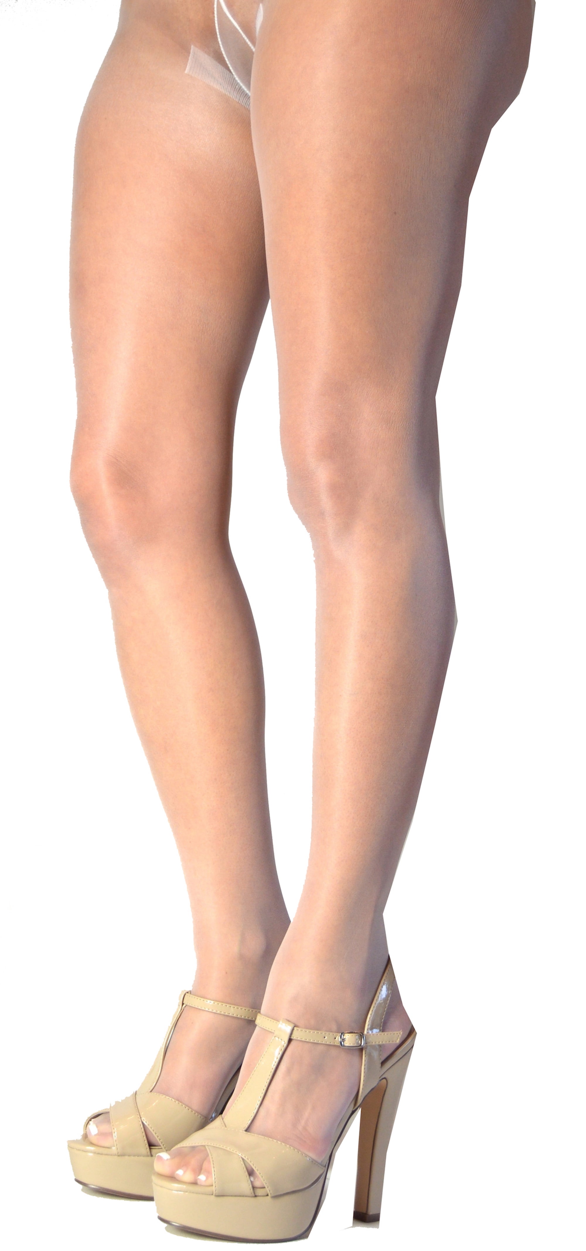 sheer white nylons