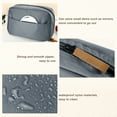thumbnail image 3 of Unique Bargains Portable Handhold Cosmetic Makeup Bag Capacity Makeup Pouch Deep Gray, 3 of 7