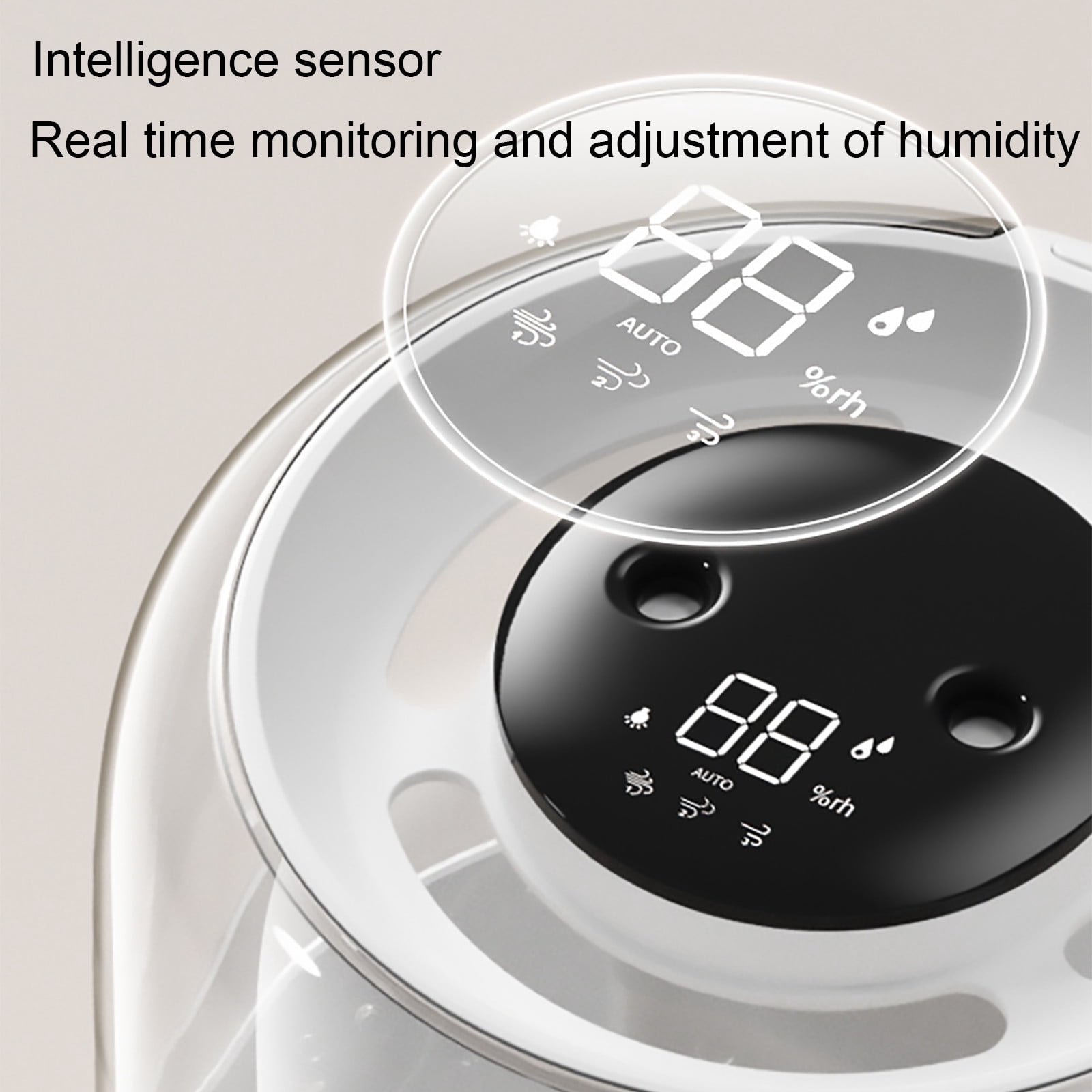 Miogawg Humidifiers For Bedroom, Large Capacity Double Spray Humidifier, Easy To Fill & Clean, Quiet Cool Mist Air Humidifier For Home Baby Nursery & Plants, Night Light Humidifier