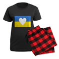 thumbnail image 5 of CafePress - Ukraine Heart Pajamas - Women's Short Sleeve Print T-Shirt and Pants Dark Cotton Pajama Set, 5 of 7