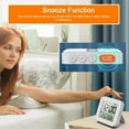thumbnail image 5 of Kugisaki Digital Alarm Clock Multifunctional Digital Clock Displaying Temperature and Humidity for Bedroom Home Living Room Office, 5 of 6