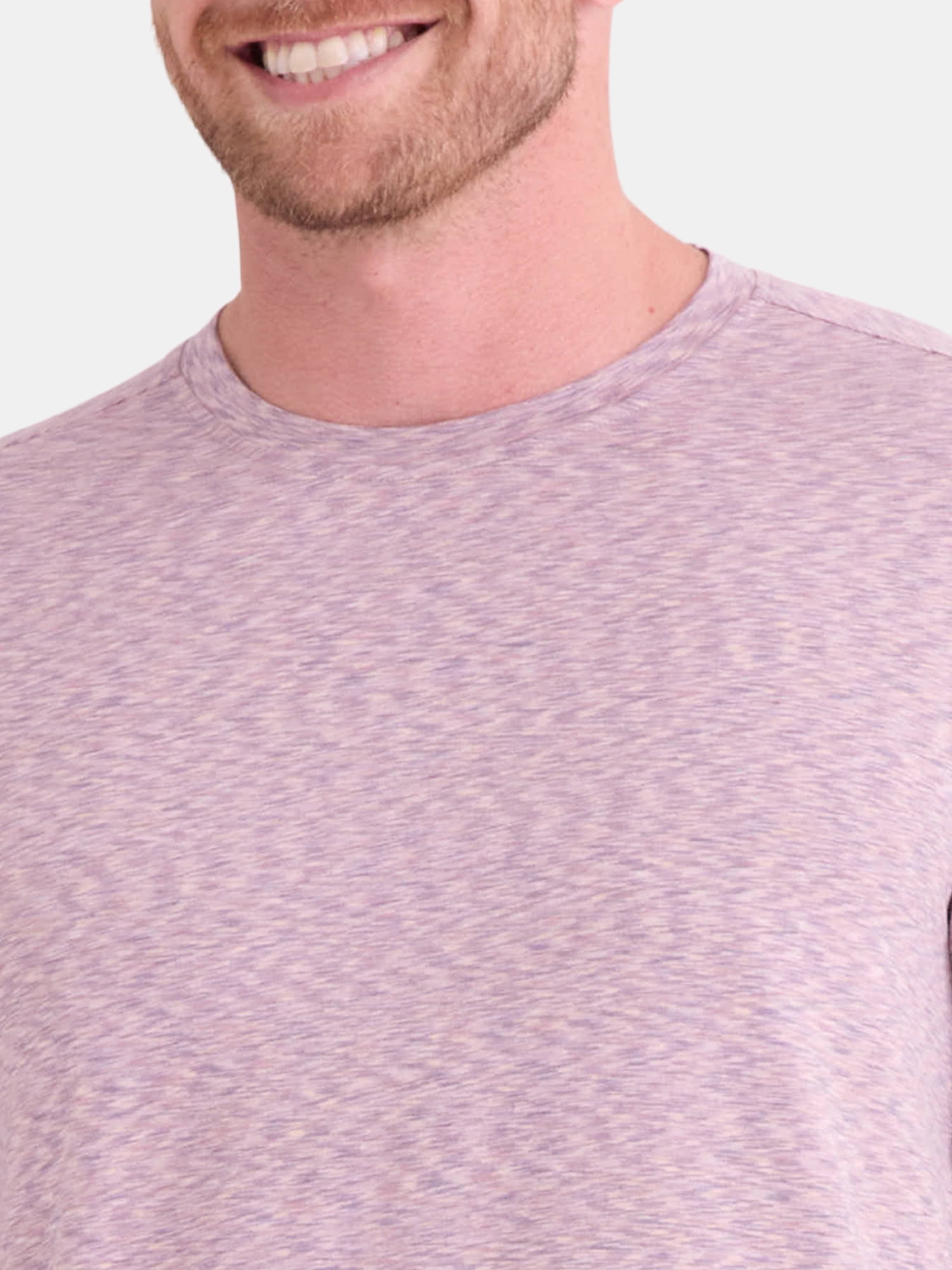 Athletic Works Men's and Big Men's Space Dye Tee with Short Sleeves, Sizes S-3XL