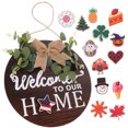 thumbnail image 2 of Miangastore DIY Door Sign Ornament Wood Decorative Handicraft Enthusiasts Home Decoration 1 Set, 2 of 9