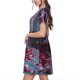thumbnail image 2 of Disketp Gothic Red Skull Cemetery para Vestido de Manga Corta para Mujeres, Vestidos de Verano para Mujeres, Casual y Holgado para la Playa, 2 of 6